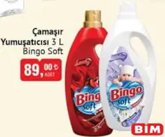 BİNGO SOFT ÇAMAŞIR YUMUŞATICISI 3 L